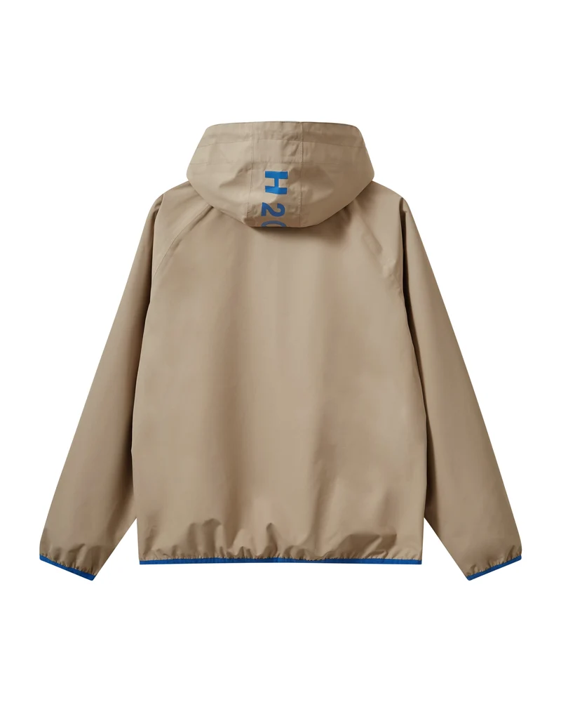 H2O - H2Rømø Festival Lw Rain Jacket Packable 100980-2 - 7094 - Warm Grey/Blue