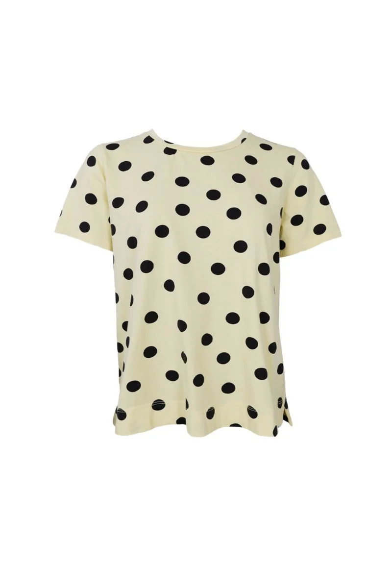 Black Colour - Bczelda S/S T-Shirt 40997 - Shirts - Butter Yellow Dot