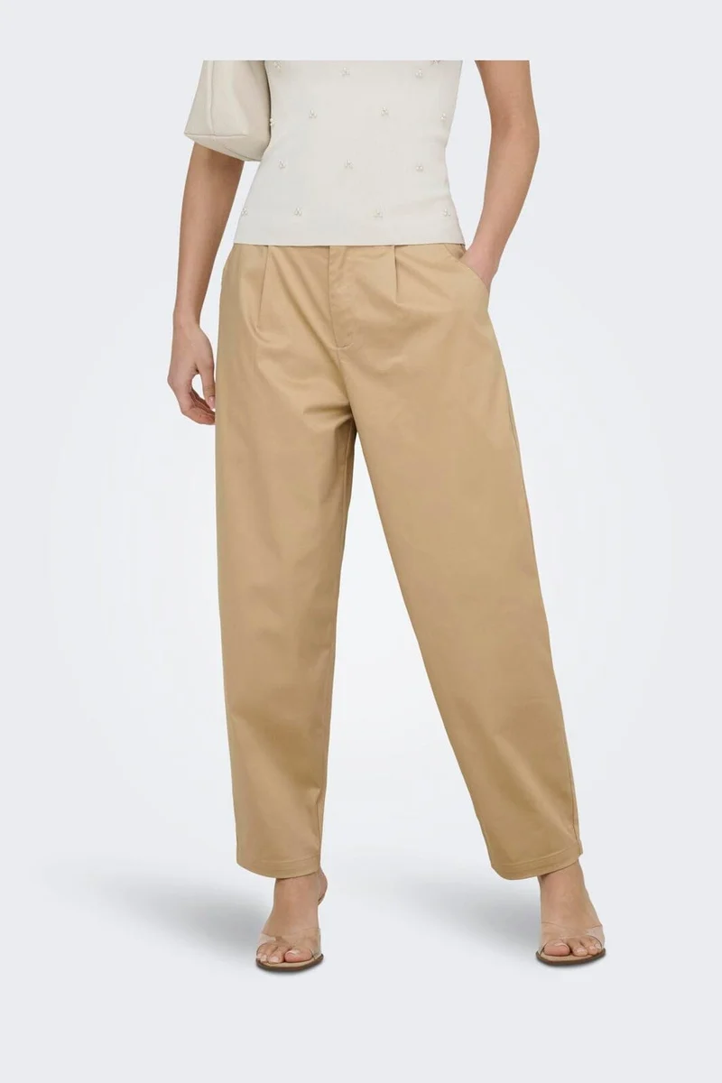 Only - Onlcasil Barrel Chino Pant Cc - 4949397 Irish Cream