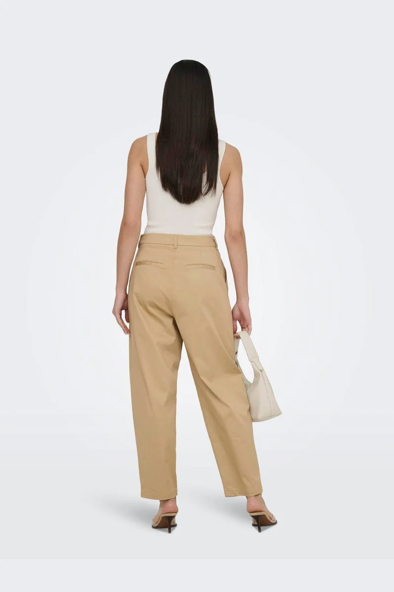 Only - Onlcasil Barrel Chino Pant Cc - 4949397 Irish Cream