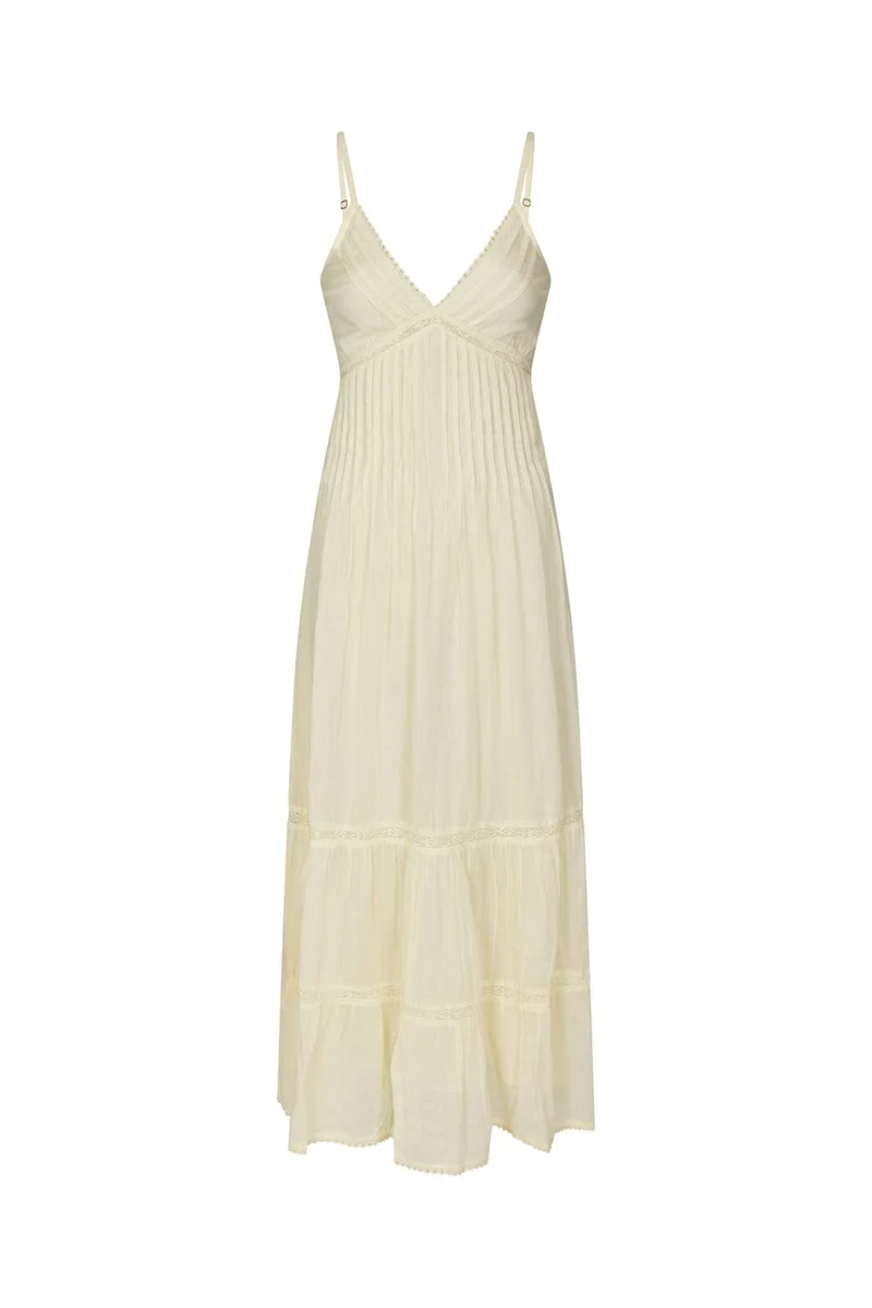 Neo Noir - Elorie S Voile Dress 169065 - 416 - Butter Yellow