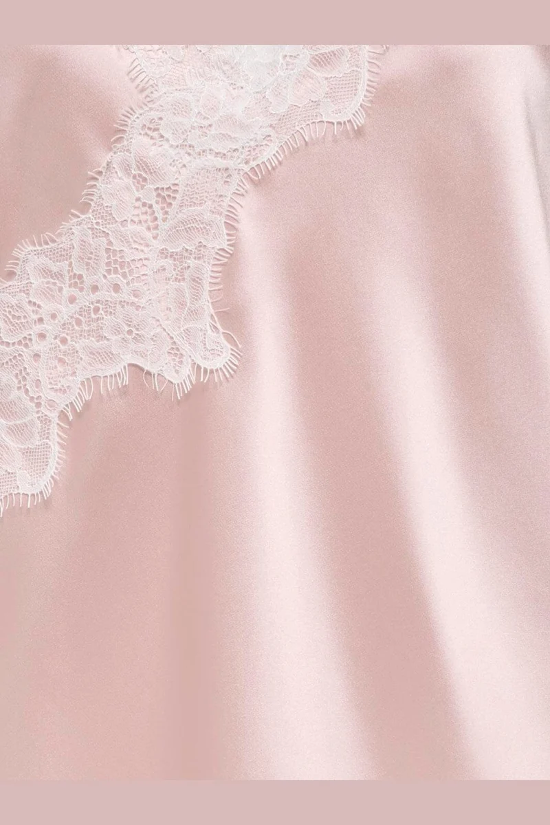 Only - Onlbella Slanted Satin Lace Dress - 5121484 Lotus White Lace