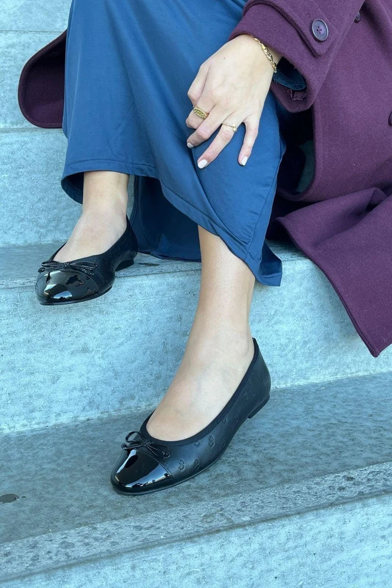 Copenhagen Shoes - My Own Ballerinas - 2400 Black (Logo)