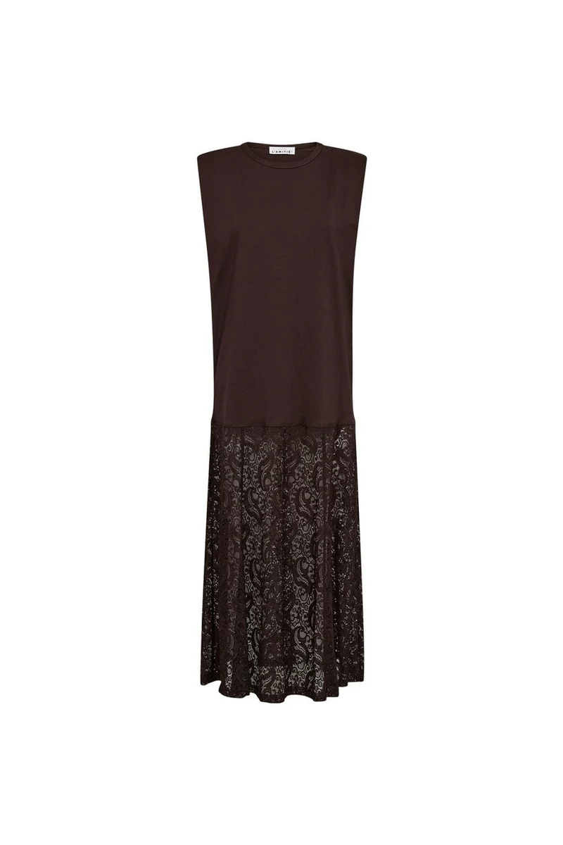 Haute L'Amitié - Summer Lace Tee Dress HL10535 - Mocca