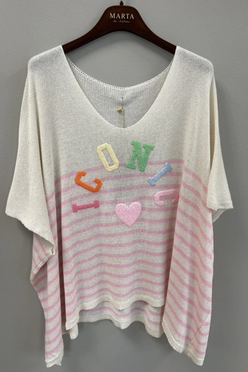 Marta Du Chateau - Mdcjulissa Knit Al6108 - Baby Pink