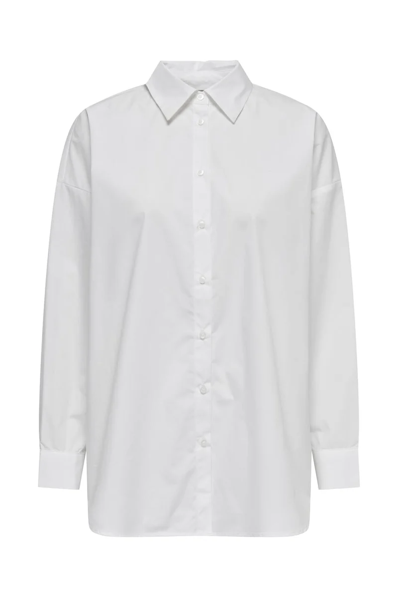 Only - Onlceline Cut Out Back Shirt - 4341391 Bright White
