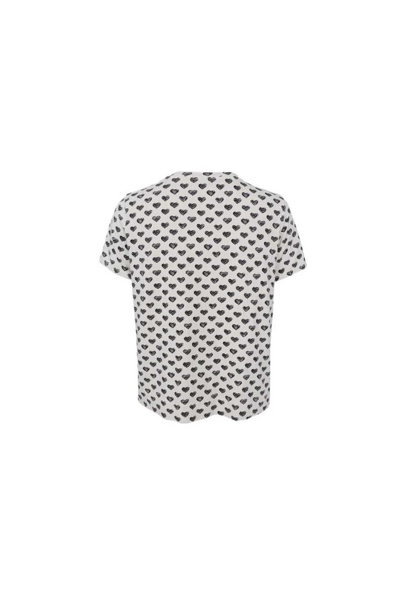 Black Colour - Bczelda S/S T-Shirt 40997 - Shirts - Black Heart