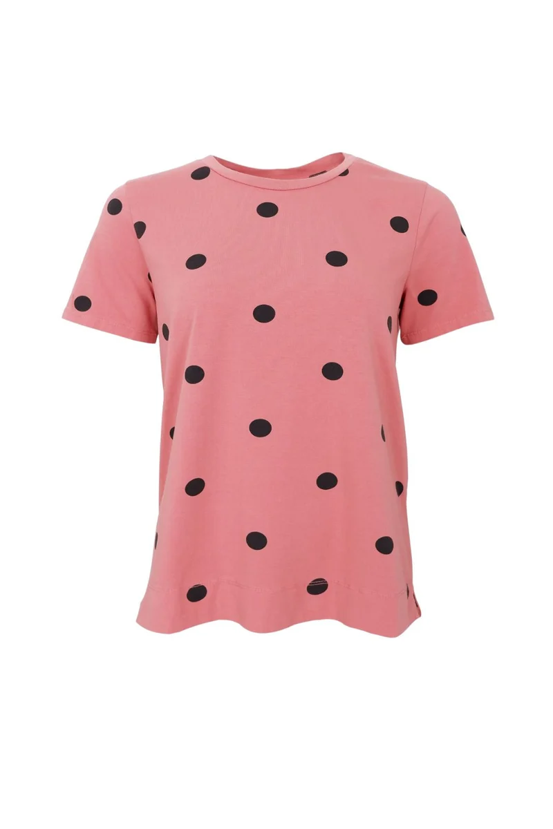 Black Colour - Bczelda S/S T-Shirt 40997 - Shirts - Rose Dot