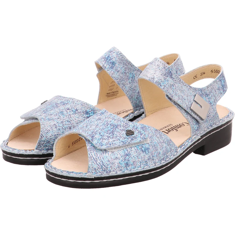 FinnComfort Sandale Luxor bl.-bunt-kombi.