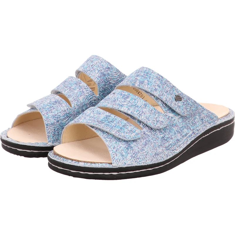 FinnComfort Pantolette Korfu bl.-bunt-kombi.