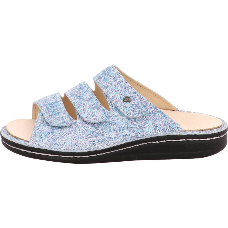 FinnComfort Pantolette Korfu bl.-bunt-kombi.