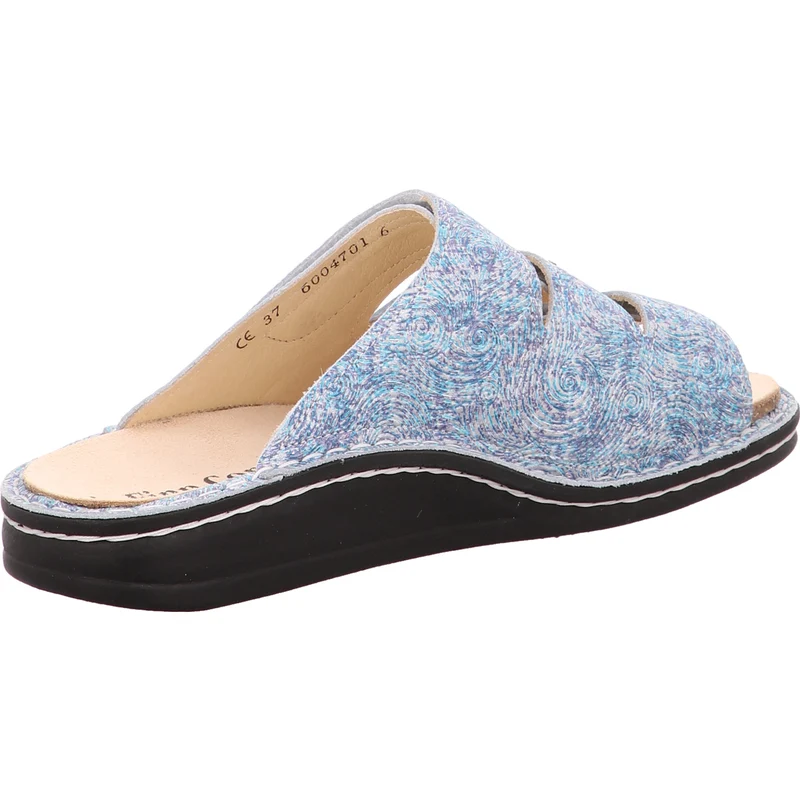 FinnComfort Pantolette Korfu bl.-bunt-kombi.