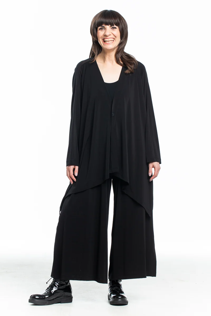 Issey Miyake Damen Tunika Oversized schwarz