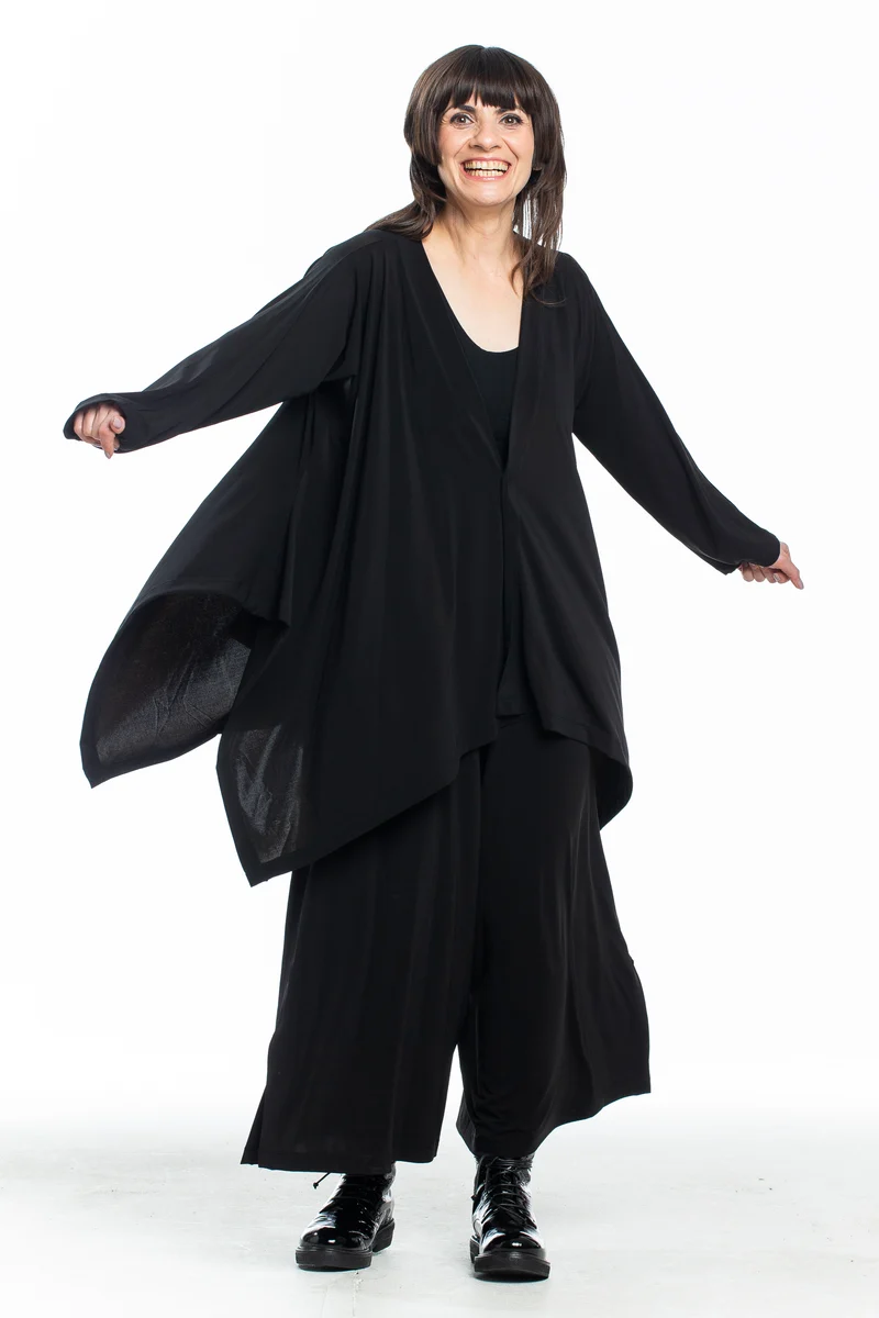Issey Miyake Damen Tunika Oversized schwarz