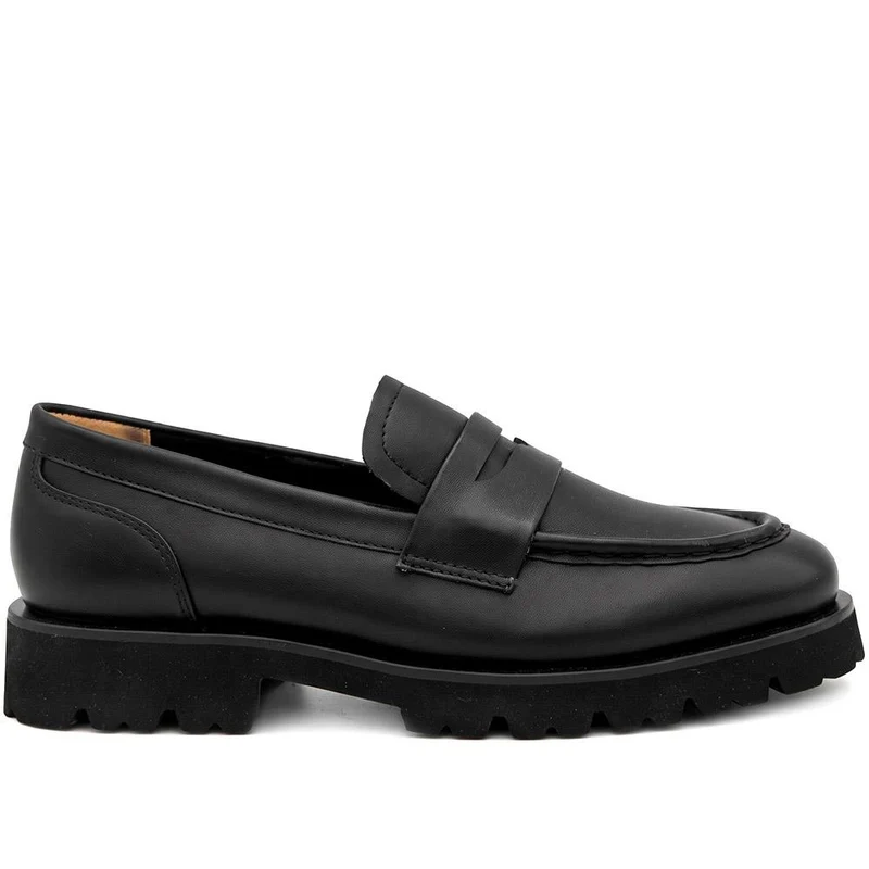 Pamela Chunky Leather Penny Loafers - PALMELA / 330 076