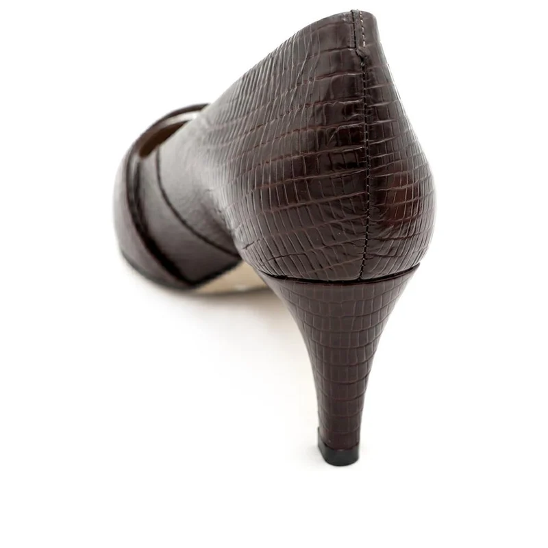 Zienna Wide Fit Mary Janes - ZIENNAWIDE / 330 273 - Brown Lizard
