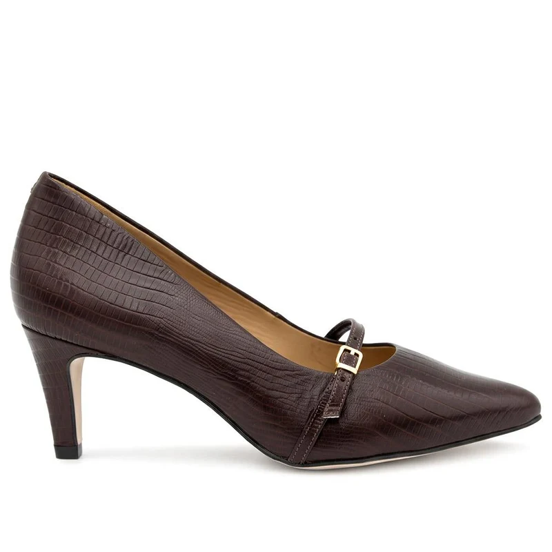 Zienna Leather Stiletto Heel Mary Janes - ZIENNA / 330 272