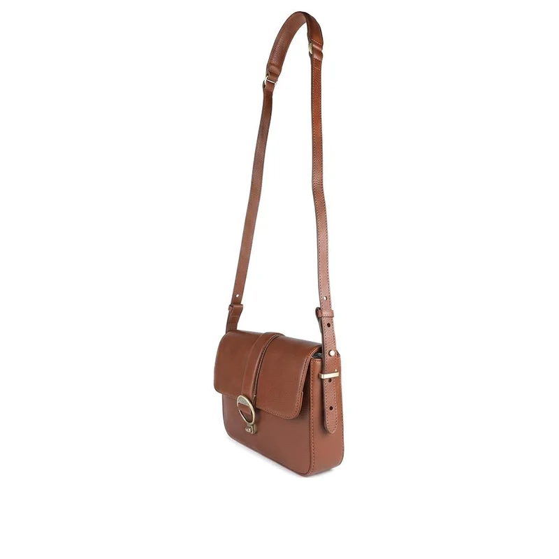 Barbour Rosa Leather Crossbody Bag - BARBR44515 / 329 679 - Tan