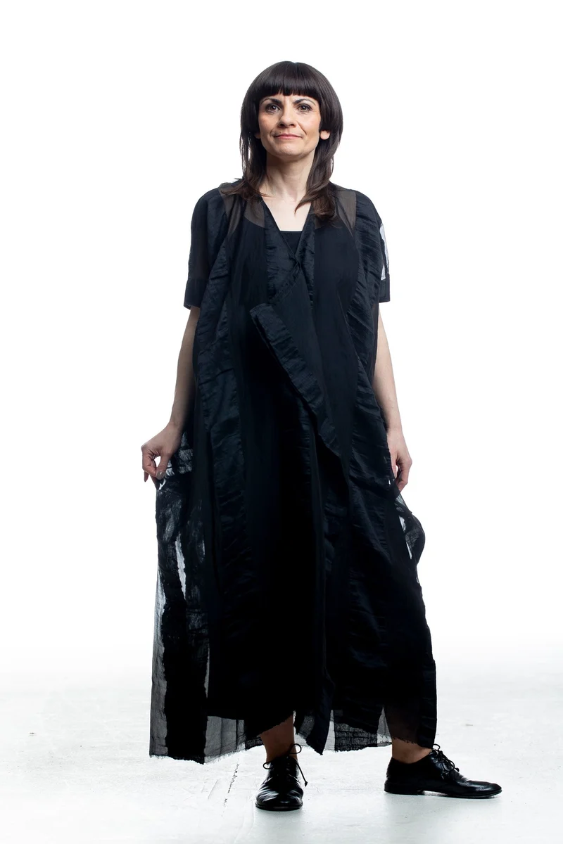 Uma Wang Damen Avantgarde Kleid in Schwarz