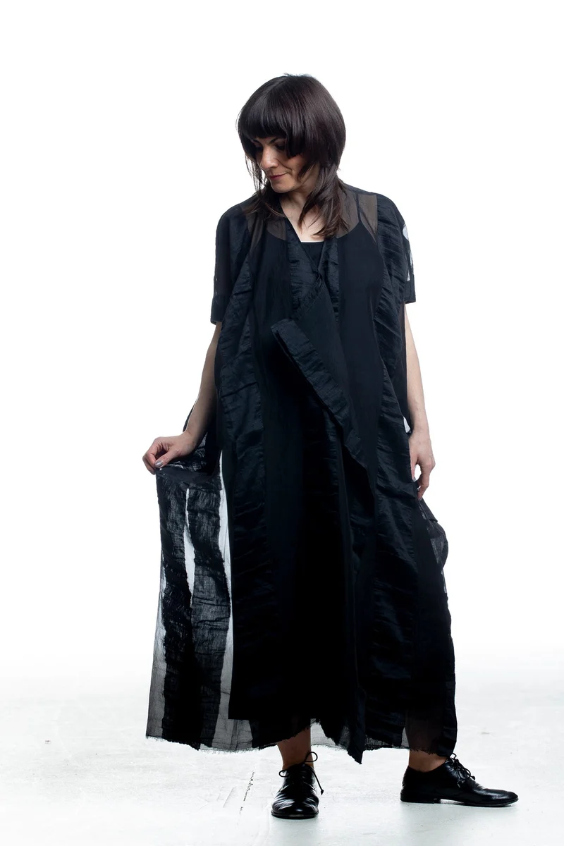 Uma Wang Damen Avantgarde Kleid in Schwarz