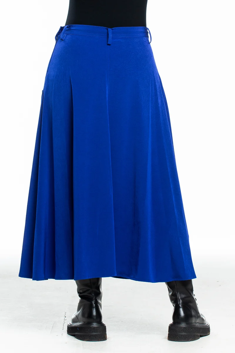 Y's Yohji Yamamoto Damen Rock lang blau
