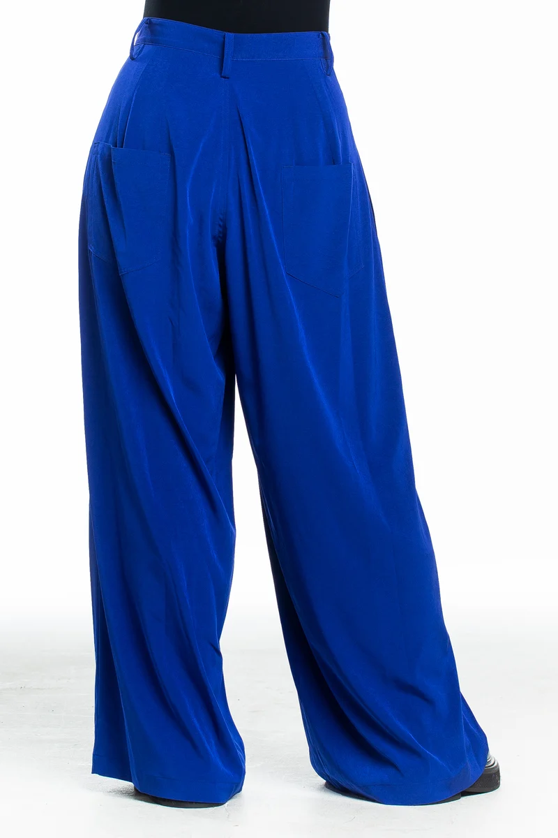 Y's Yohji Yamamoto Damen Hose weit blau