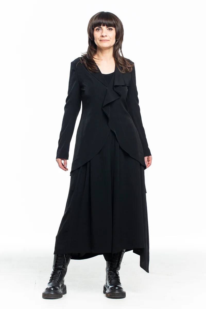 Yohji Yamamoto Damen Blazer Asymmetrisch schwarz