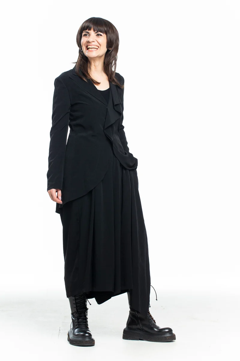 Yohji Yamamoto Damen Blazer Asymmetrisch schwarz