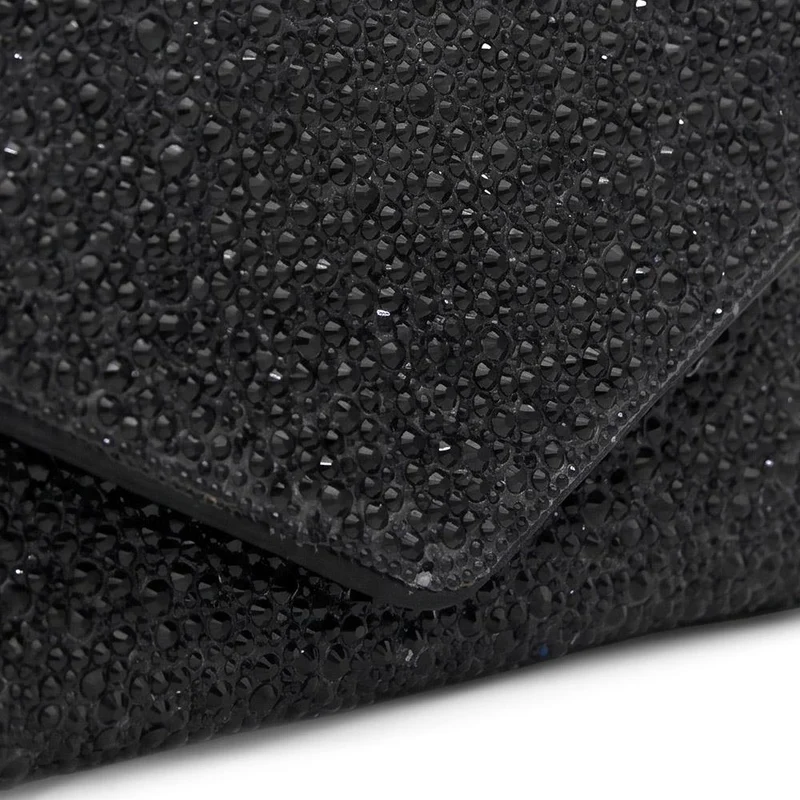 Vertigo Touch Fasten Embellished Clutch Bag - VERTIGO / 328 606 - Black Sparkle