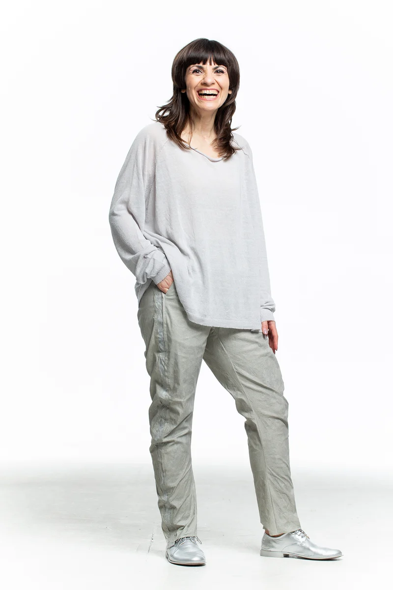 Rundholz Damen Shirt Oversized Weiß