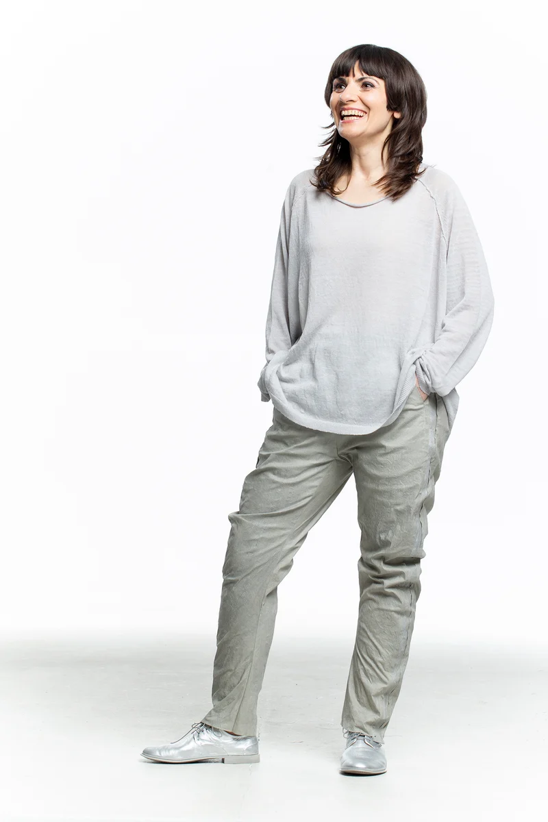 Rundholz Damen Shirt Oversized Weiß