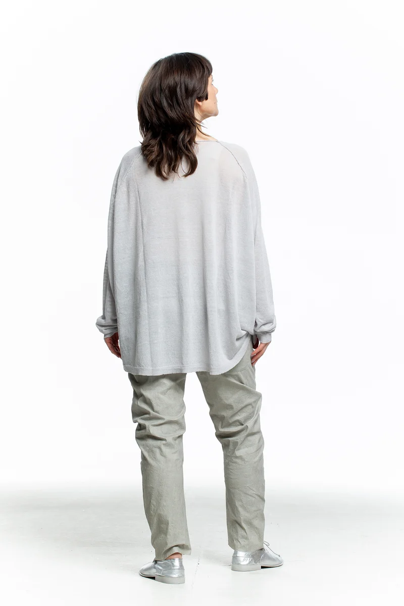 Rundholz Damen Shirt Oversized Weiß