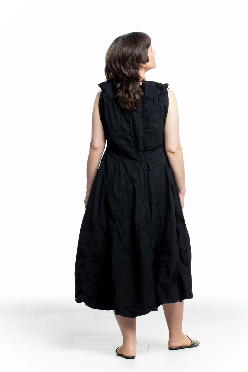 Rundholz DIP Damen Kleid in Schwarz