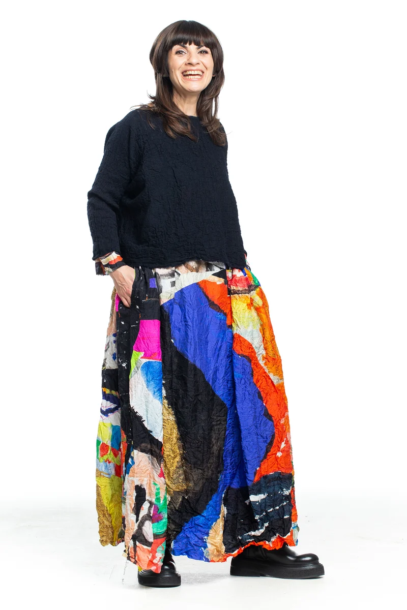 Daniela Gregis Damen Maxi Kleid mit Print