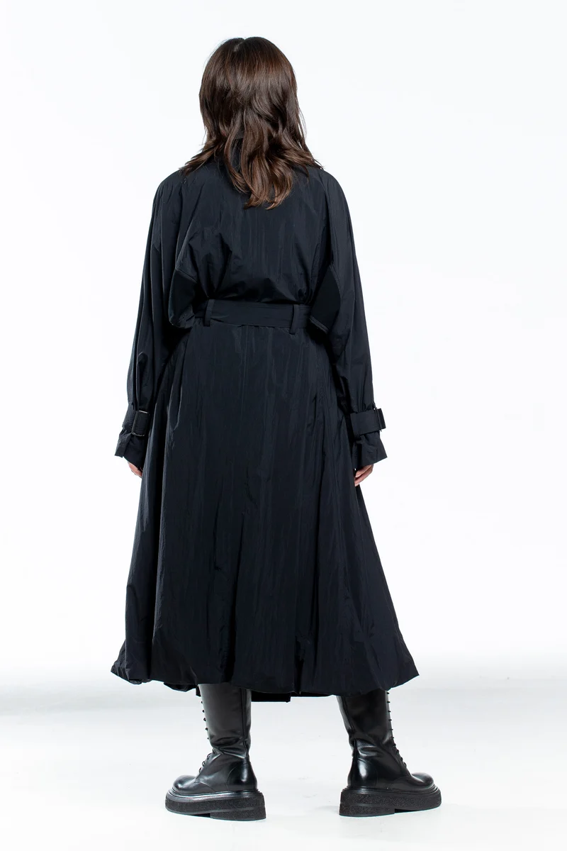 Yohji Yamamoto Damen Trenchcoat schwarz