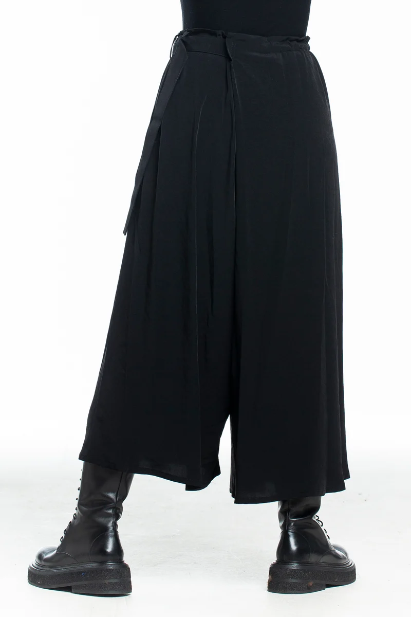 Yohji Yamamoto Damen Hosenrock schwarz