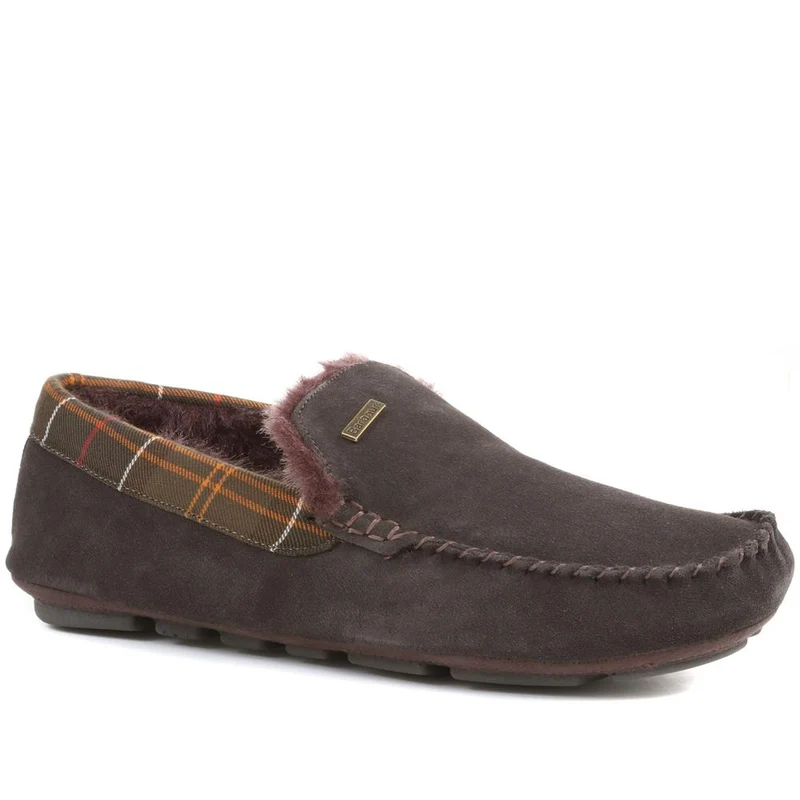Barbour Monty House Slippers - BARBR28506 / 313 954 - Chocolate