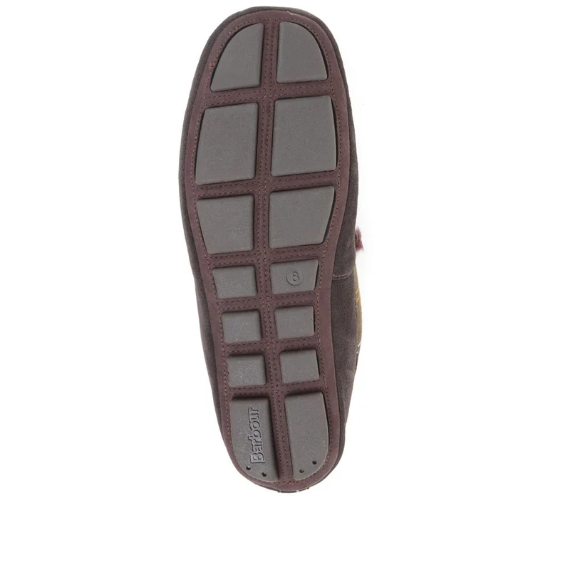Barbour Monty House Slippers - BARBR28506 / 313 954 - Chocolate