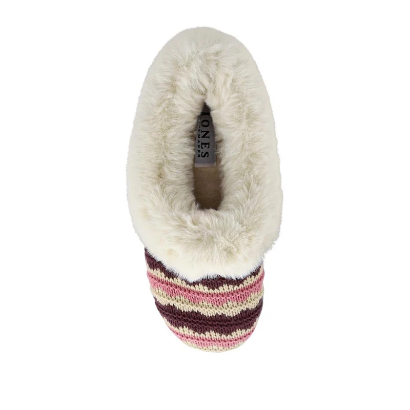 Franca Premium Faux-Fur-Lined Slippers - FRANCA / 328 532 - Purple Multi