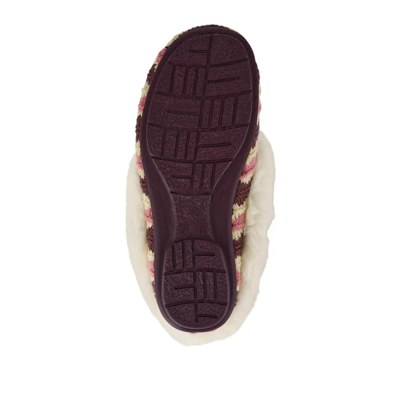 Franca Premium Faux-Fur-Lined Slippers - FRANCA / 328 532 - Purple Multi