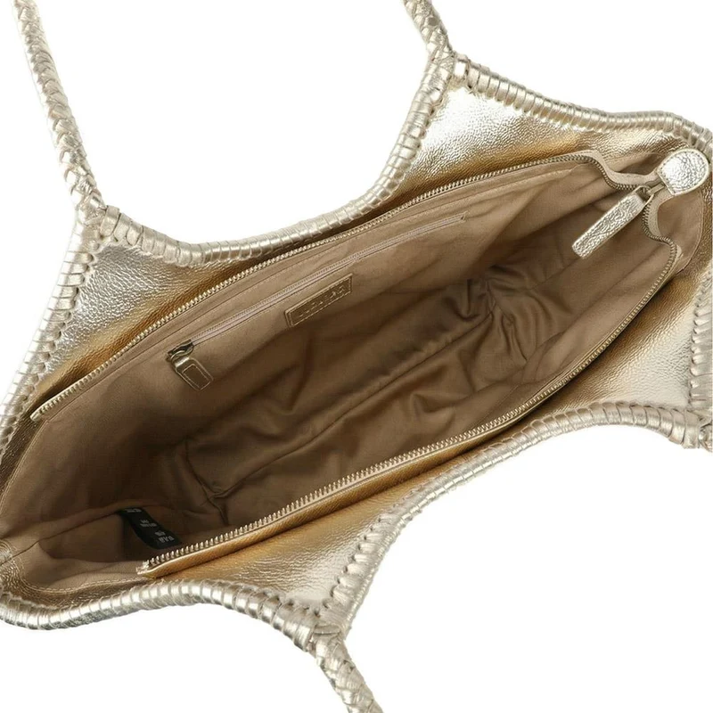 Wildrosa Leather Shoulder Bag - WILDROSA / 329 241 - Gold