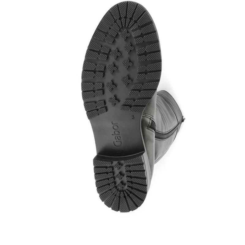 Leather Rider Boots - GAB34503 / 320 526 - Black