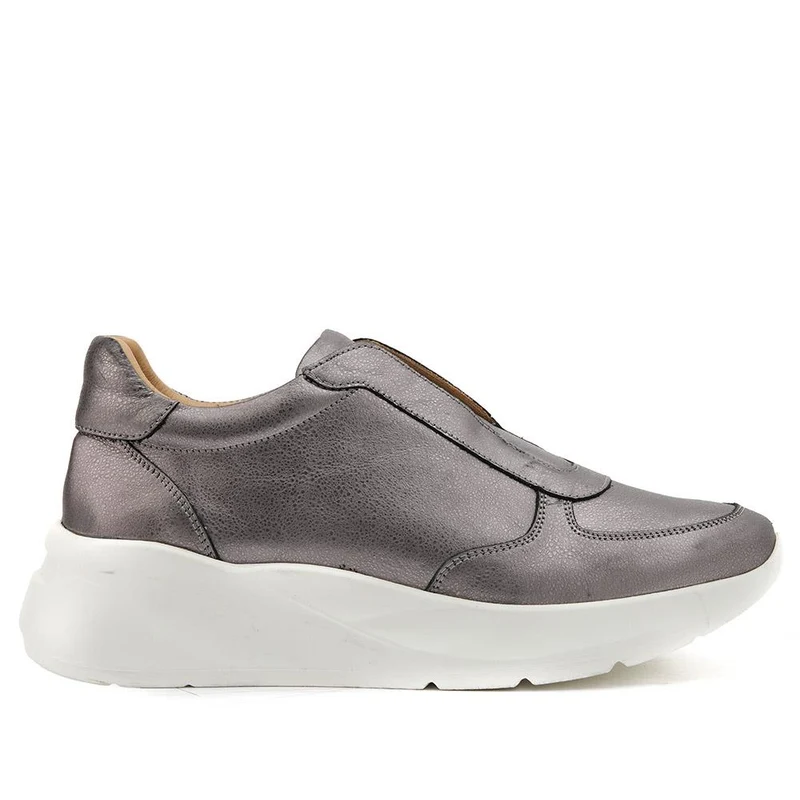 Bartola Leather Trainers - BARTOLA / 326 276 - Pewter