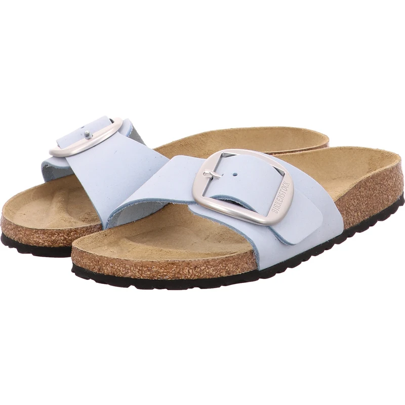Birkenstock Pantolette Madrid Big Buckle hellblau
