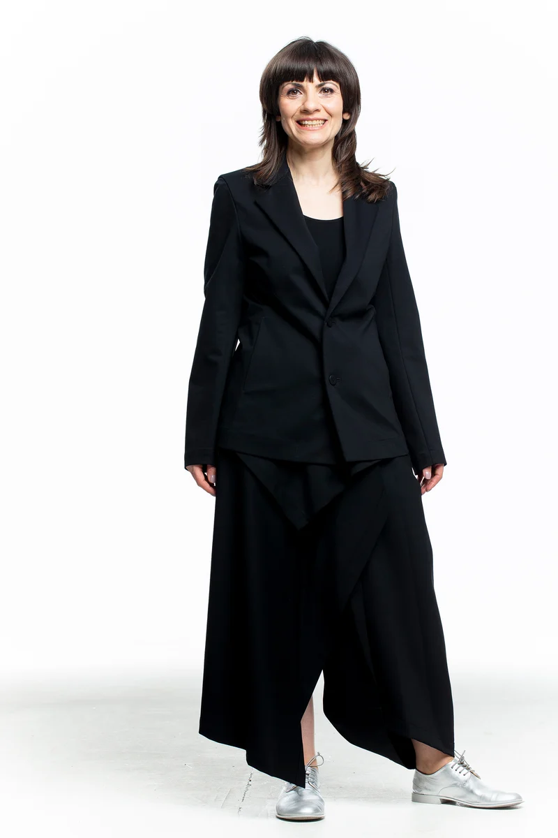 Issey Miyake Damen Blazer schwarz