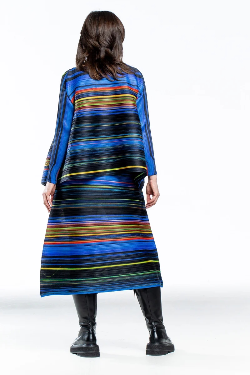 Pleats Please Issey Miyake Damen Plissee Midirock multicolour