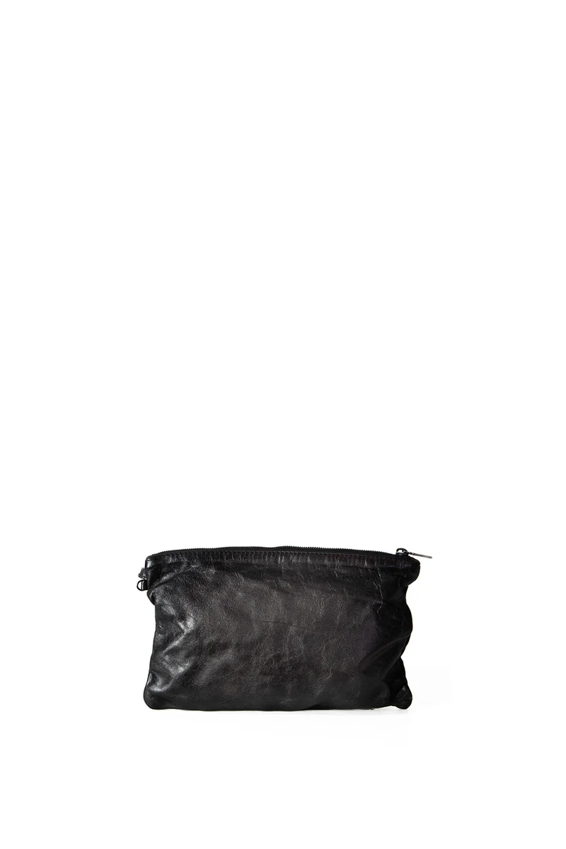 Numero 10 Leder Tasche Vancouver Croc silber schwarz