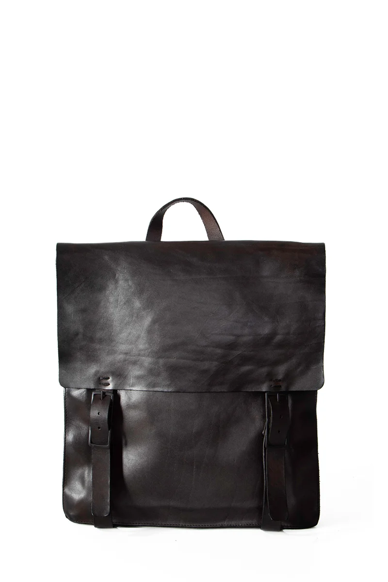 Numero 10 Leder Backpack Manaus Cow grau braun