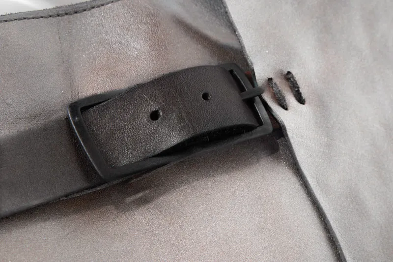 Numero 10 Leder Backpack Manaus Cow grau braun