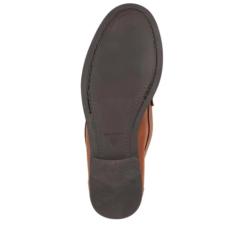 Trish Leather Casual Moccasins - TRISH / 327 519 - Tan